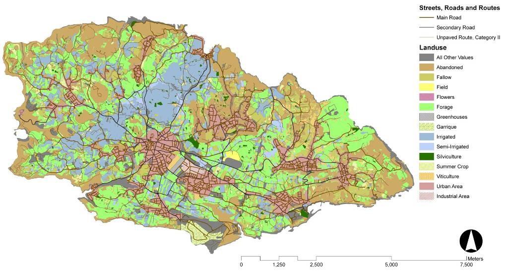 The expert evaluation was now compared with the visual assessment study (user perspective) Figure 17 shows the summary of main landuse by MEPA: It was feasible to translate the