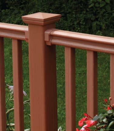 Edgewood Edgewood featres CertainTeed s exclsive Select Cedar textre, for a realistic woodgrain appearance yo won t find on any other vinyl railing prodct.