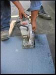 Special conditions: cutting 22 Rubbersidewalks pavers