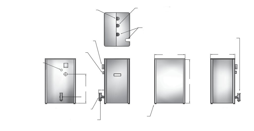 1 -BOILER RATINGS & CAPACITIES Figure 1 - Boiler Jackets Table 1 - SEA LEVEL RATINGS (NATURAL AND PROPANE GASES) Model Input (MBH) (1) Heating Capacity (MBH) (1)(2) Net AHRI Rating (MBH) (1) Shipping