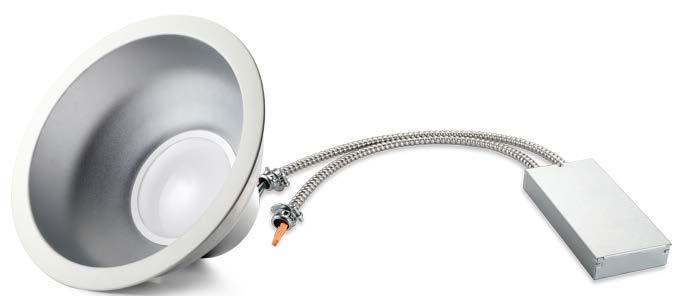 DOWNLIGHTS (COMMERCIAL) Commercial Downlight 1,000 lumens @ 10W 4 up to 1,500 lumens @ 15W 4 Up to 2,200 lumens @ 22W 6 Up to