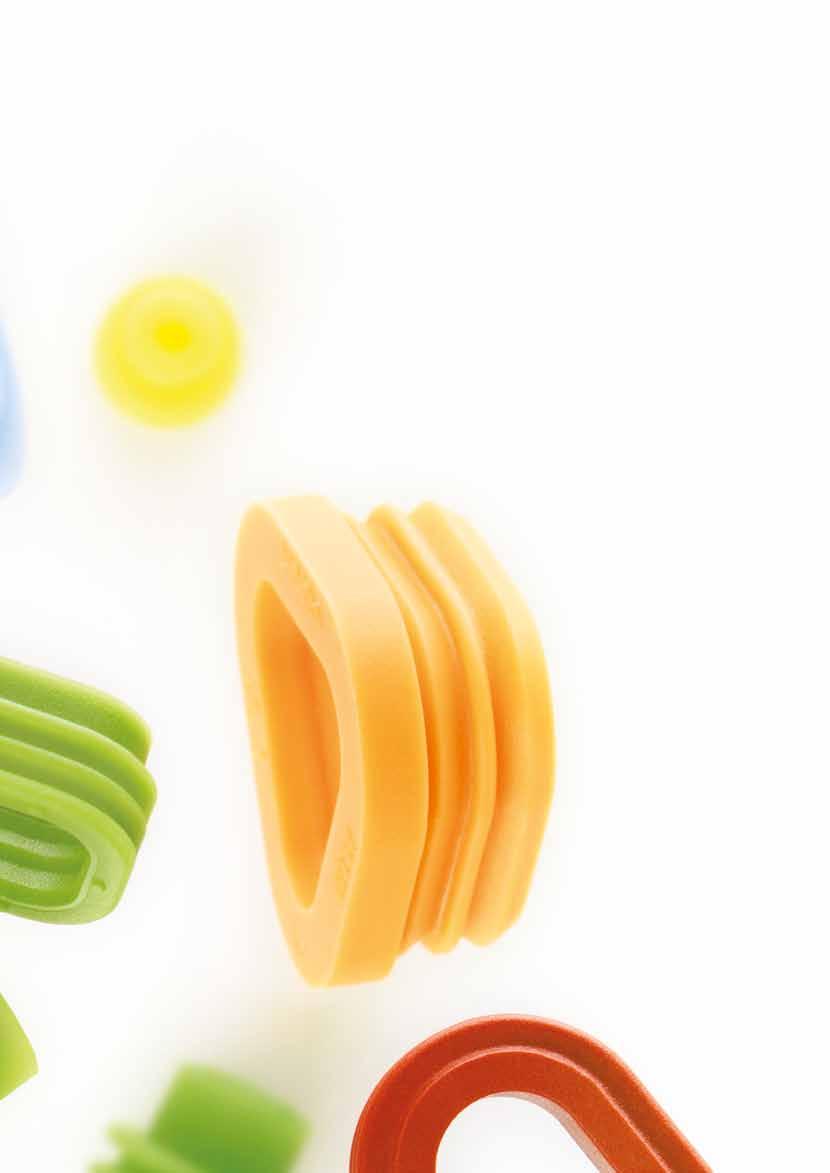 Components and Control Devices You Can Rely On Molded Seals High-quality ELASTOSIL LR liquid silicone rubber allows seals to be economically injection-molded in various shapes and sizes.