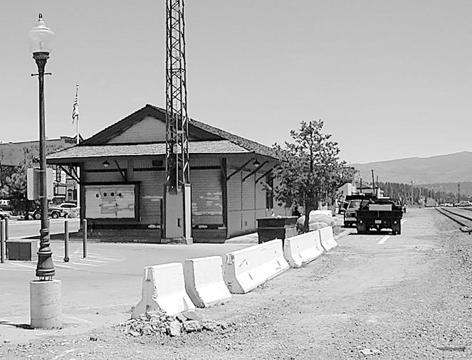 Almost a year later the Virginia City Daily Trespass ran an announcement from Coburn s Station: Last evening...the last connecting rail between California and Nevada...had been laid.