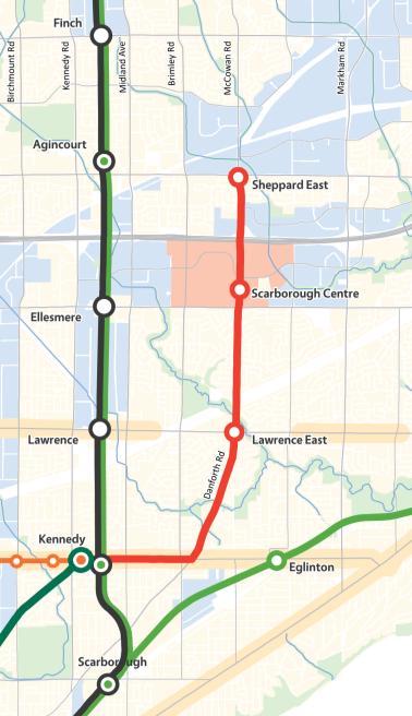 Scarborough Transit Expansion Optimized Transit Network Subway Alignment to be confirmed McCowan Road is emerging as the preferred alignment based on the previously proposed concept An