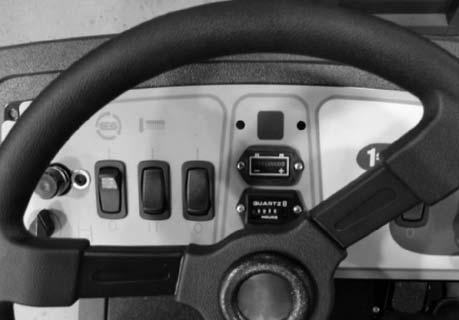 OPERATION Forward: Press the top of the directional pedal with the upper part of your foot. NOTE: The machine will not travel unless the operator is sitting in the operator s seat.