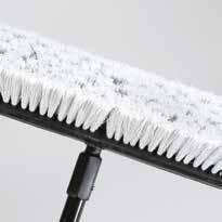 All brooms come with a 60 powder coated handle with a steel shank reinforced tip. Choose from a variety of premium bristles to fit any sweeping application.