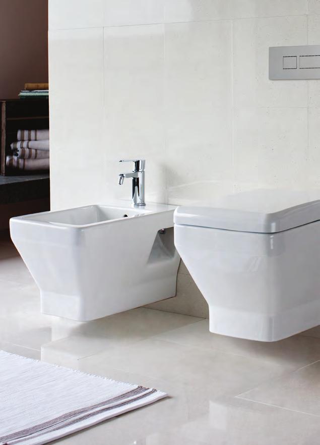 BASIN OPTIONS The Cube washbasin is also available as a semi-recessed