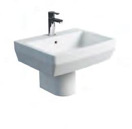 BASIN OPTIONS The Curve washbasin is also