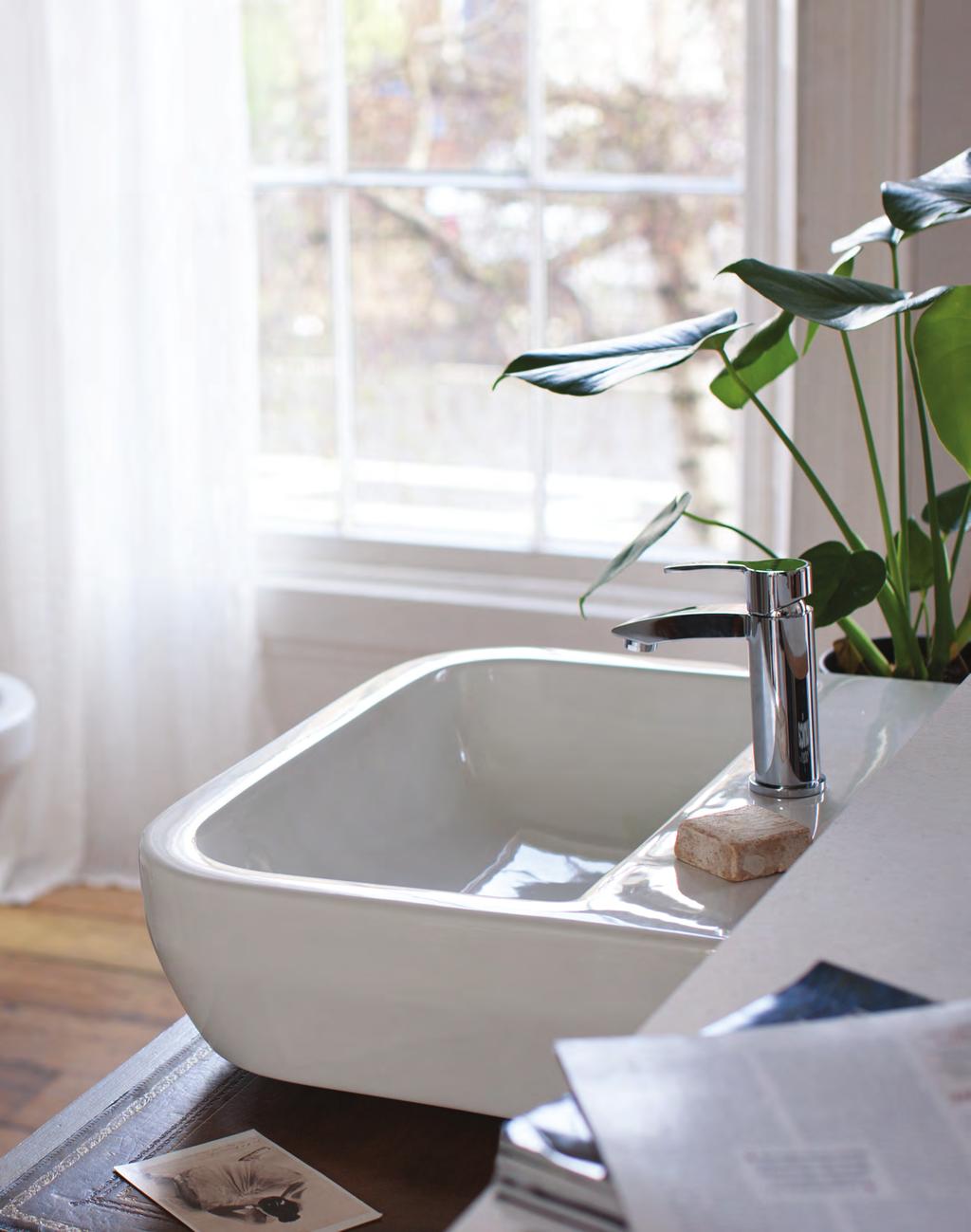 vanity work-top basins, maximising space and