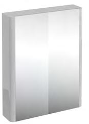 ONE DRAWER WALL HUNG CABINET with soft-close drawers W600mm, D400mm, H390mm (with basin) White