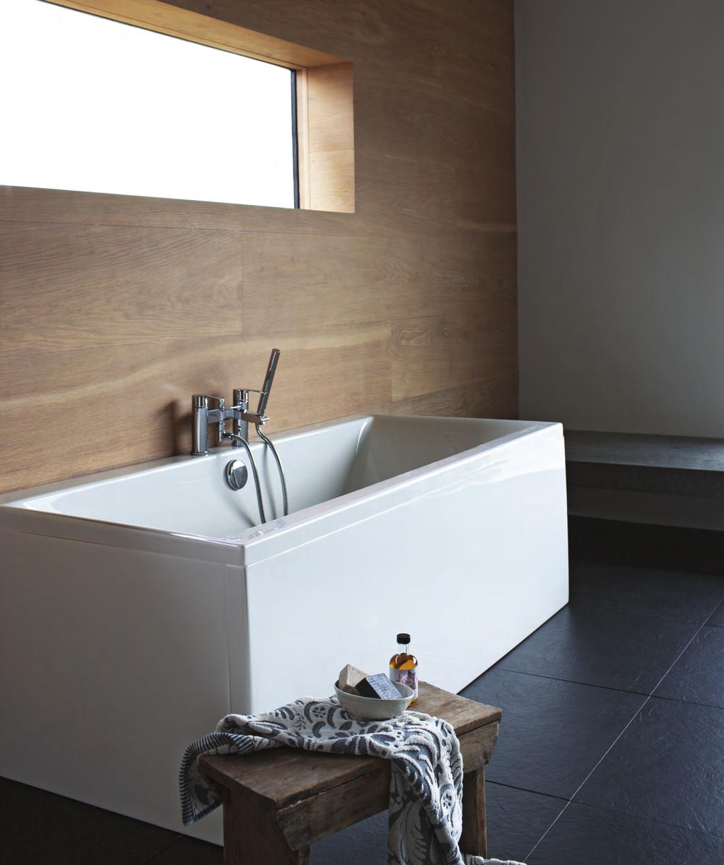 ENVIRO Double ended bath The Enviro provides a square internal shape for those preferring the more angular look.