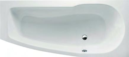 ECOCURVE The EcoCurve showering bath features sweeping lines and elegant curves, which provide a generous showering space.