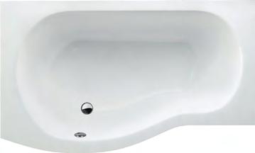 ECOROUND A subtle rounded showering bath, which will work seamlessly with Curve or Compact ceramic ranges.
