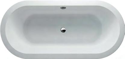 BATHS BATHS 1740 400 800 870 450 615 FREESTARK DOUBLE-ENDED FREE-STANDING BATH & SURROUND L1740mm W800mm H620mm Bath R33 530 Surround R34 430