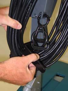 Inspect power cord for damage. 2. Vacuum the carpet and remove debris from area. 3.