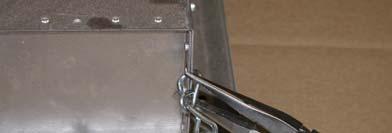 Hooks 3/8 rod with bolt and nuts Other suitable brackets / hardware 2. Insert open Jack Chain link or S hook from the outside edge through the top hole at each end and each side of the heater body.