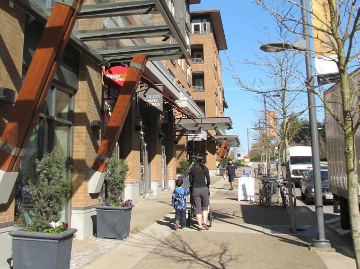 5.2 Commercial and Mixed Use Buildings Intent: To create a high quality pedestrian oriented shopping environment with varied and interesting store fronts, street wall setbacks, wide sidewalks and