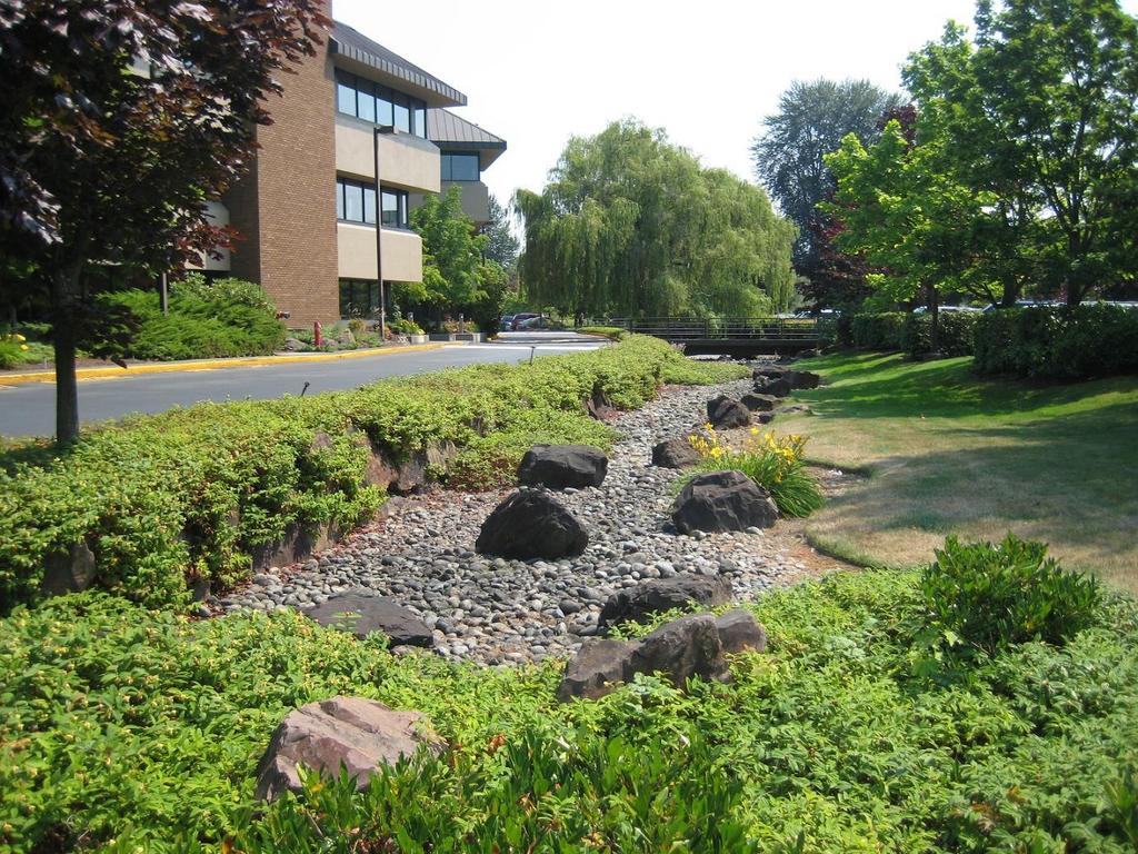 4 BIOSWALE RETROFIT: A bioswale is a vegetated system that conveys stormwater to a