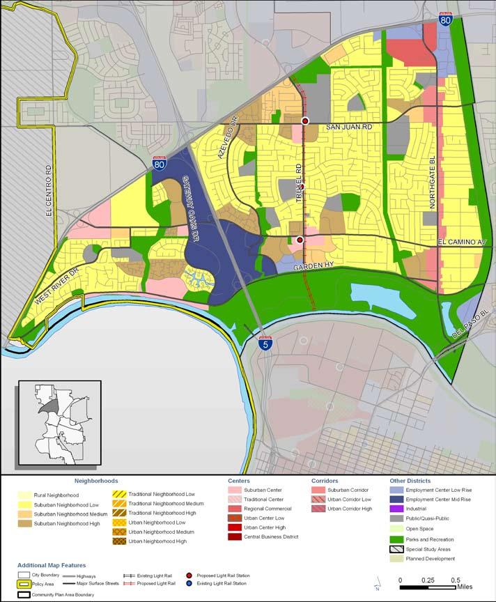 Part Three : COMMUNITY PLAN AREAS AND SPECIAL STUDY AREAS SACRAMENTO 2030 GENERAL PLAN Figure SN 2