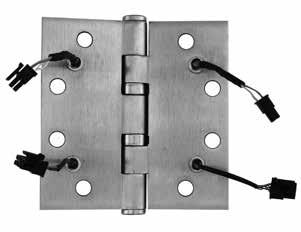 PoE Hinges and Cables Requirements for Electrical and Data Transfer Information regarding cable selection, hinge requirements and order strings can be found in the McKinney Transfer Device Solutions