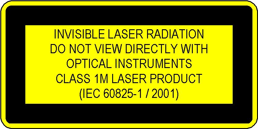 Getting Started Laser safety information The laser source specified by this user guide is classified according to IEC 60825-1 (2001). The laser source complies with 21 CFR 1040.