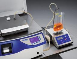 The system operates accurately to ± 0.5 %. Its automatic calibration function by means of a sample dosing guarantees reproducible results. Automatic tube valve. An economical method for dispensing.