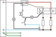Wiring Diagram L N E Power On Neon Solenoid Valve Start/Stop Thermal Cutout Dual Disc