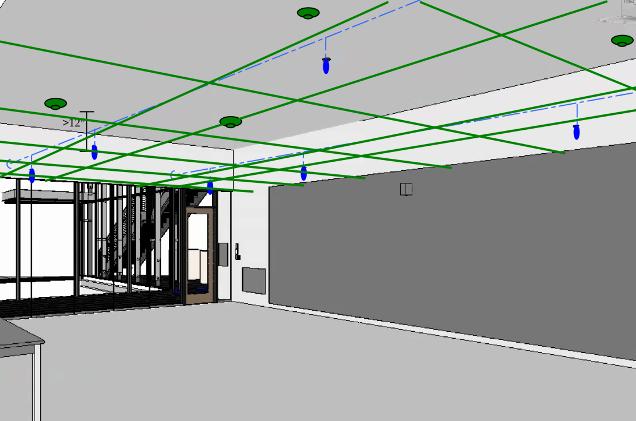 REMOVAL OF CEILINGS WITHOUT SPRINKLER IMPAIRMENT Ceilings installed for finished condition Code compliant without reflected ceiling (within 12 in upright position) REMOVAL OF