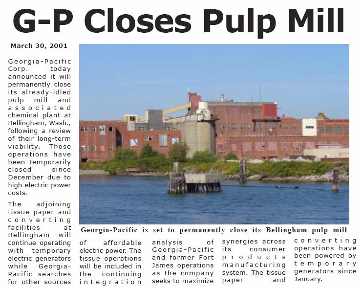 2000 Our Changing Waterfront Pulp mill closes in 2000 ASB becomes