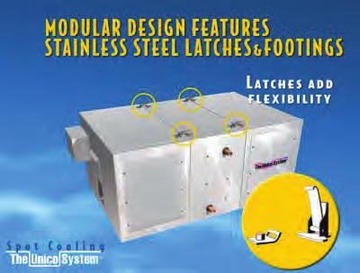 Slide 39 Air Handler Modules easily lock together with suitcase latches
