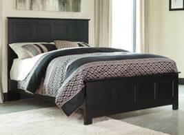 Panel Bed (54/57/96) Full Panel HB (57/B100-21) B311 Prattfield Refined contemporary group in a black finish over replicated oak grain Framed drawer fronts use 3D Press technology for a rounded