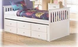 (84/86/87) Full Panel Bed w/trundle Storage (60/84/86/87/B100-12) No box spring B045 Bronilly Replicated blue paint with white trim and   (84/86/87) Full Panel Bed w/trundle Storage