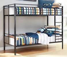 coordinate well with black case pieces including the B128 Twin/Full Bunk Bed (56) Twin/Desk Loft Bed (60) B109 Metal Bunk Beds