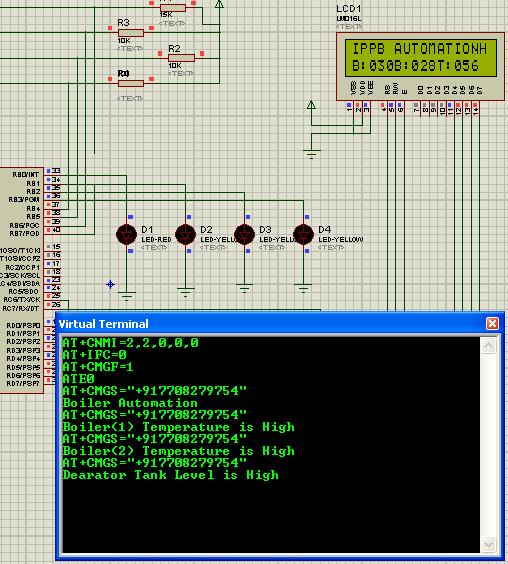C. PCB Layout and Description Fig 7: Monitoring the LCD and GSM Comman PCB Design for PIC Micro controller: The PCB was designed by using the EAGLE