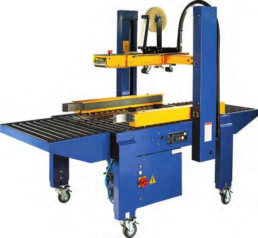 Carton Sealing Machines Extend EXC-105SDR Random Carton Sealing Machine Features Carton capacity: L 120mm unlimited W 100mm-610mm H 130mm-610mm Speed: 23 metres per minute Designed and manufactured