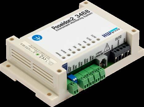 Remote monitoring of sensors and detectors and control of relay outputs. Poseidon 36 supports up to sensors connected over -Wire UNI / -Wire and up to 4 detectors connected to digital inputs.