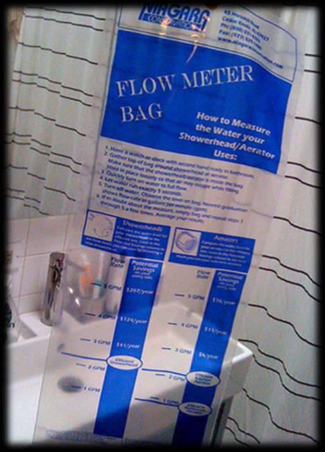 Use a flow meter bag!