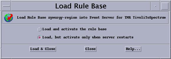 Select a rule base icon, and then select Load from the icon s pop-up menu. The Load Rule Base dialog box (Figure 3-8) opens. Figure 3-8.