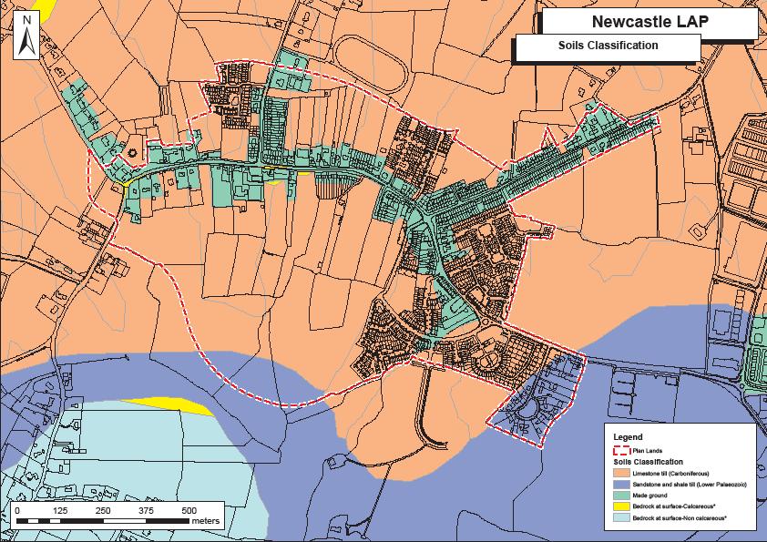 Environmental Report of the Proposed Newcastle Local Area Plan 2012-2018 SEA Figure 3.6 Newcastle Soils 3.5.