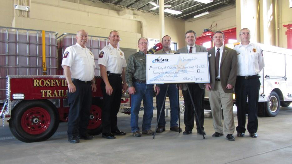 Fire Department Receives Second Donation From NuStar As part of the ongoing partnership between Roseville Fire and the fuel
