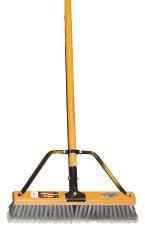 Push Brooms Push Broom Plus Squeegee Sweeps dirt, dust, leaves, and gravel, as well as moves liquids For indoor/outdoor use under wet/dry conditions Comes with