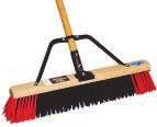 Push Brooms Furgale Contractor Power Sweep-Medium Ideal for pushing heavy debris Chemical resistant fibers Assembled broom comes with 60 handle and steel brace Fiber: Stiff synthetic center with