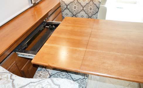 SECTION 9 FURNITURE AND SOFTGOODS SLEEPING FACILITIES WARNING 4. Push edge of buffet table in until it locks into place.