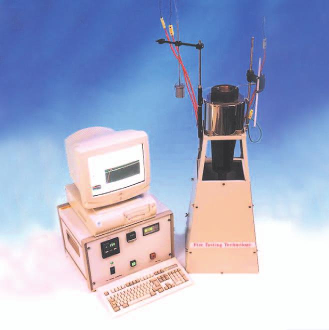The specimen is subjected to temperatures of 750 C in a vertical tube furnace. The specimen is observed for sustained flaming temperature rises furnace thermocouples are used to assess combustibility.