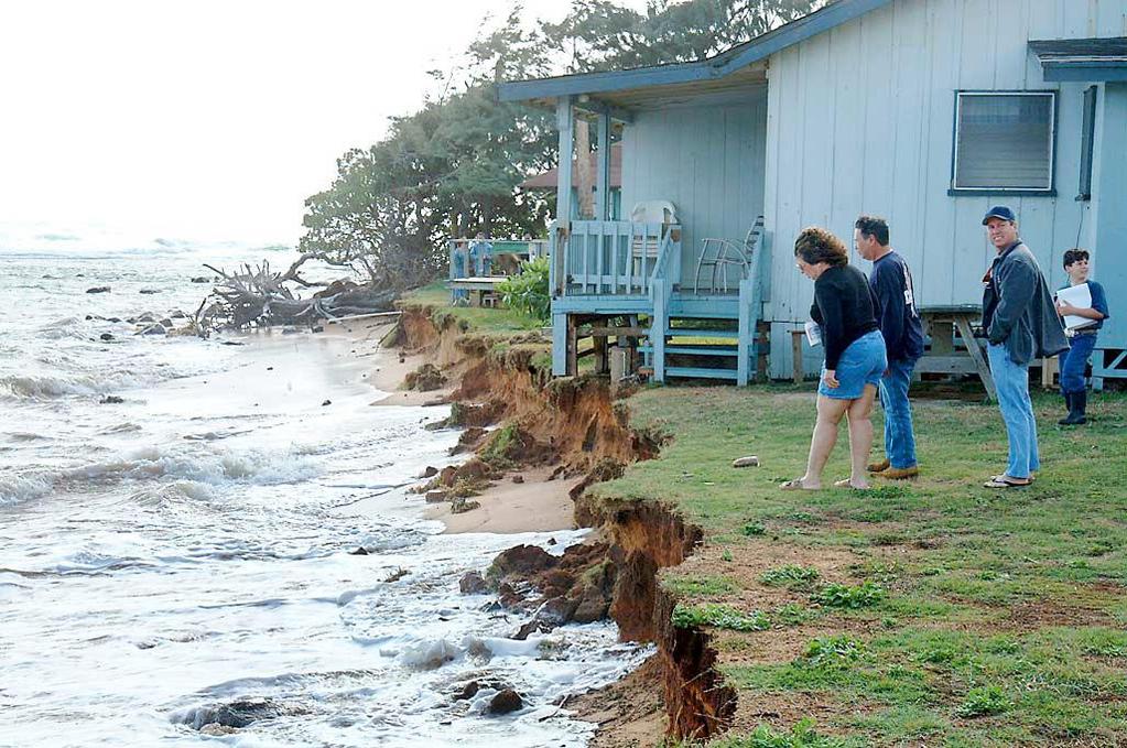 Aliomanu Bay in Kaua i, Hawaii Shoreline Impacts, Setback Policy & Sea Level Rise,