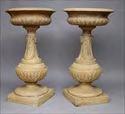 Lots 251-260 Lot #251: PAIR OF ENGLISH TERRACOTTA PEDESTALS, BY DOULTON & CO., LAMBETH 28 x 13 3/4 in. Christie's lot #436, $3,230.86. Estimate: $ 1500.00- $ 3000.
