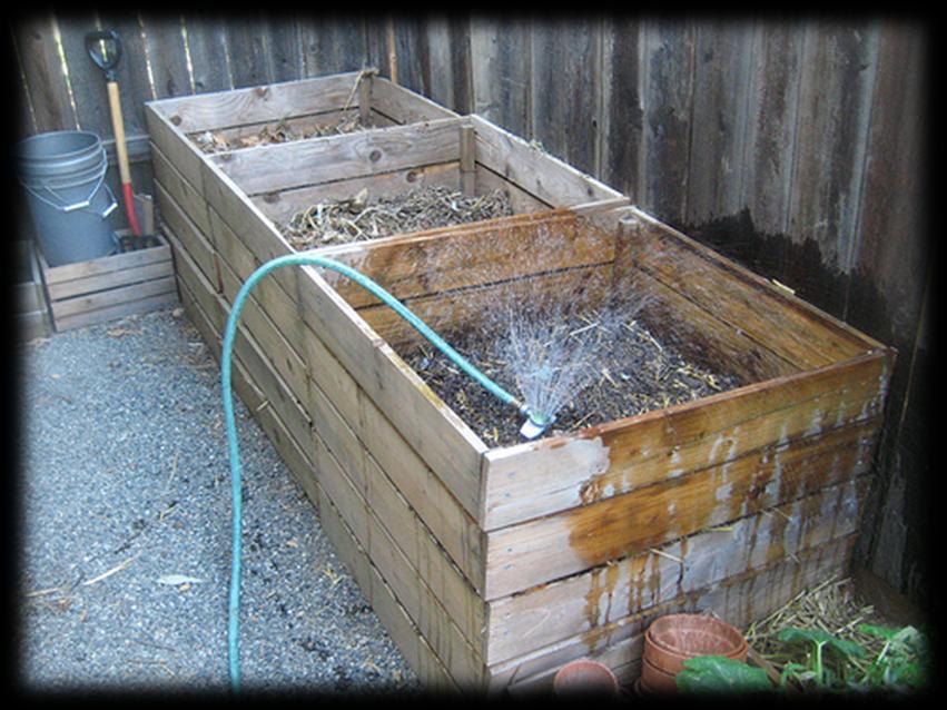 It is absolutely essential that the compost pile be well ventilated so that there is sufficient air flow