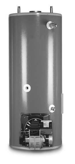 COMMERCIAL 324208-000 Commercial Oil-Fired High output, high efficiency. Multi-flue design for fast recovery. Equipped with multiple anode rods for long life. Factory installed T&P and drain valve.
