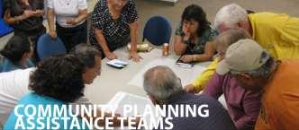 Teams provide pro-bono assistance to address a variety of local planning issues and challenges Team meets on-site