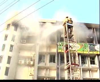 Multi-storied Building Fire in M/s Agri Gold at Vijayawada M/s Agri on 27-02-2007 Gold (2